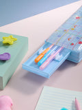 Flower Power pop out pencil case with calculator and sharpener - British product