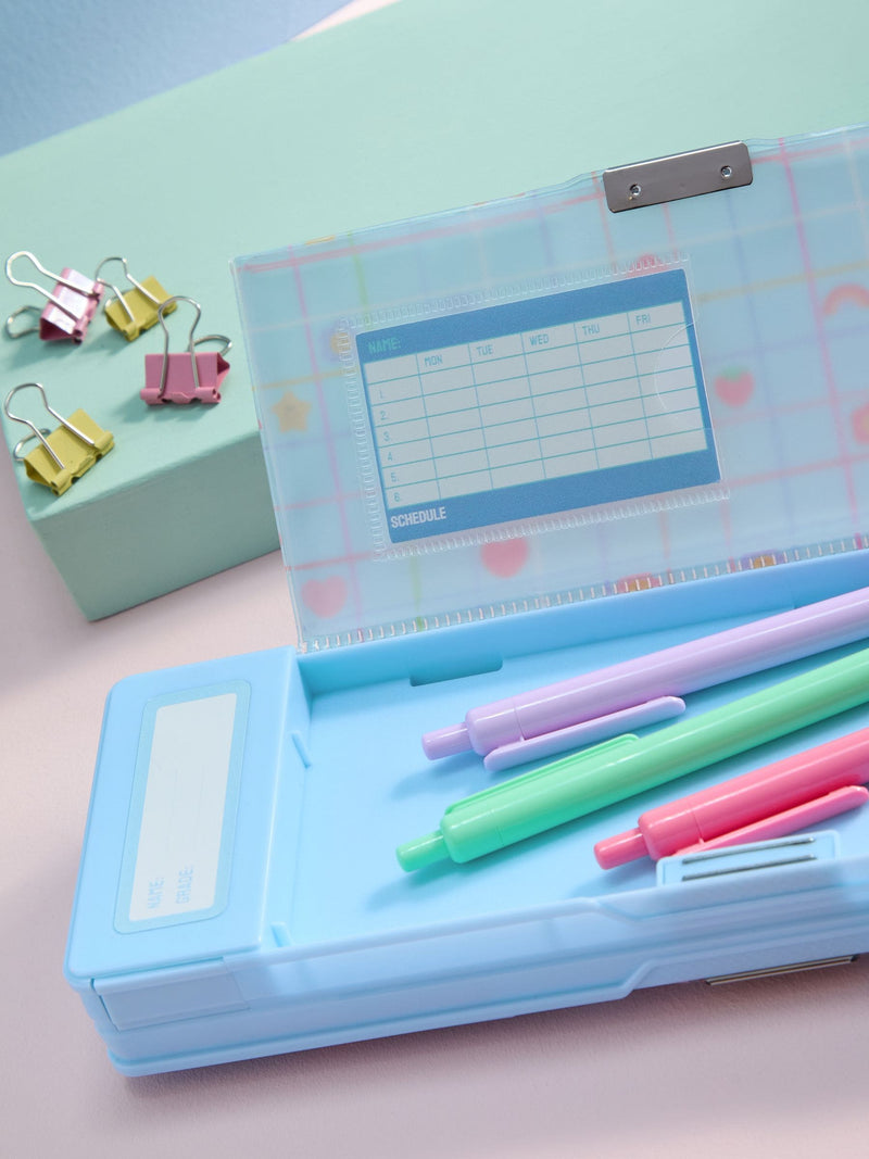 Flower Power pop out pencil case with calculator and sharpener - British product