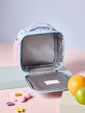 Blaue/Rosa Blumen-Power-Lunchtasche - Britisches Produkt