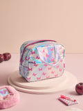 Lunch bag silver/pink butterfly (British brand)