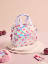 Next Silver/Pink Butterfly Lunch Bag- Buy online at McGrocer