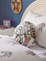 Next Marvel White 100% Cotton Circular Cushion 40cm- Buy online at McGrocer