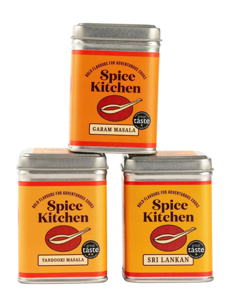 Spice Kitchen curry blend trio 240g, imported from the UK