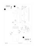 Eglo Viserbella fabric ceiling light with champagne steel finish 38cm (British brand)