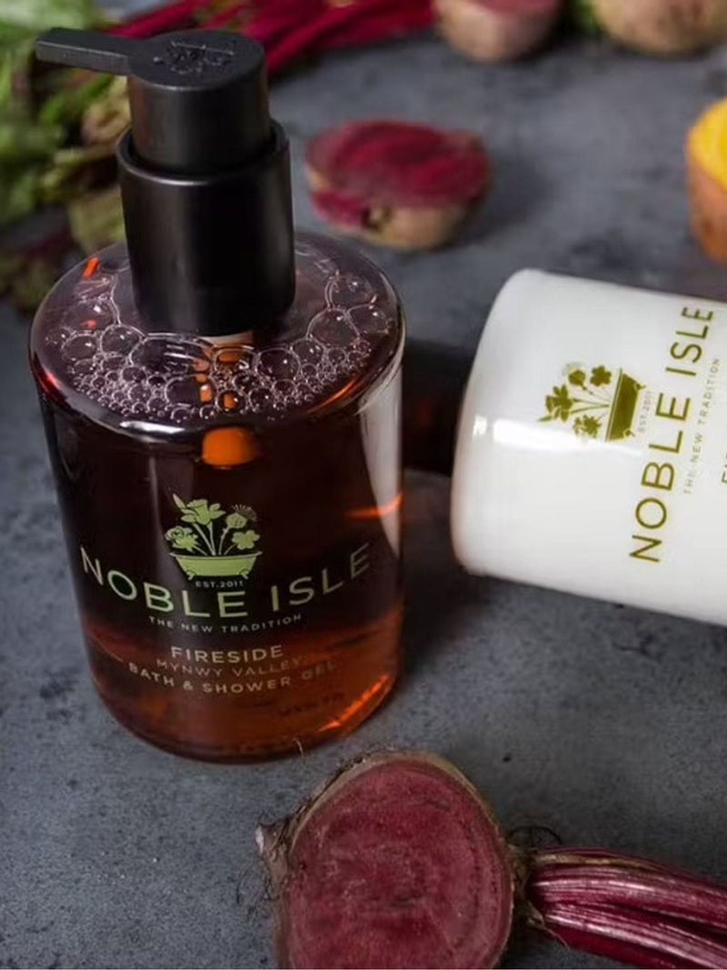 Noble Isle Fireside body lotion gift set 2 x 250ml, imported from the UK