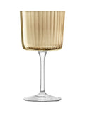 LSA International hand-painted wine glasses amber gems 250ml - British product