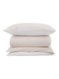 The White Company pink reversible gingham bed linen set (British brand)