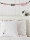 The White Company Sleepy Bunny pink bed linen set single (British brand)