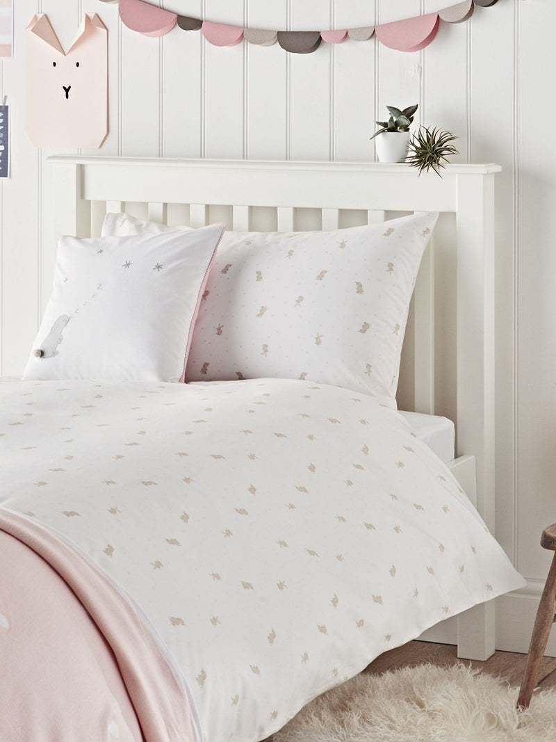 The White Company Sleepy Bunny pink bed set (British brand)