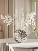 Next Silver Metal Scalloped Vase Decorative Home Vase 29cm Height- Buy online at McGrocer