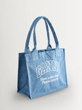 GANNI blue Easy Shopper denim bag - British product