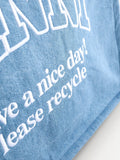 GANNI blue Easy Shopper denim bag - British product