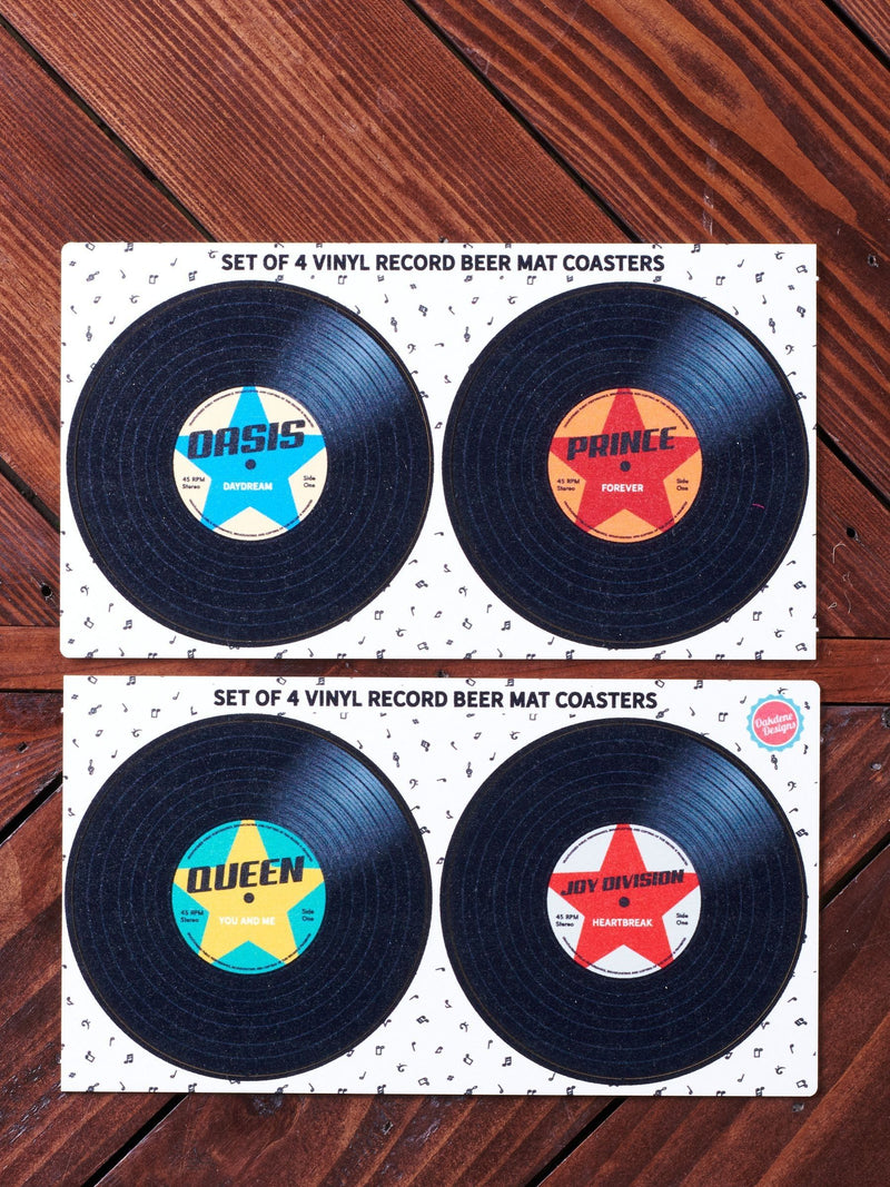 Oakdene personalised beer mats set of 4, imported from the UK