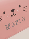 My 1st Years personalised pink cat handbag for toddlers (British brand)