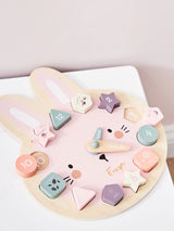 Next My 1st Years Personalised Wooden Bunny Clock Puzzle- Buy online at McGrocer