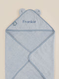 My 1st Years personalised cotton hooded towel, imported from the UK