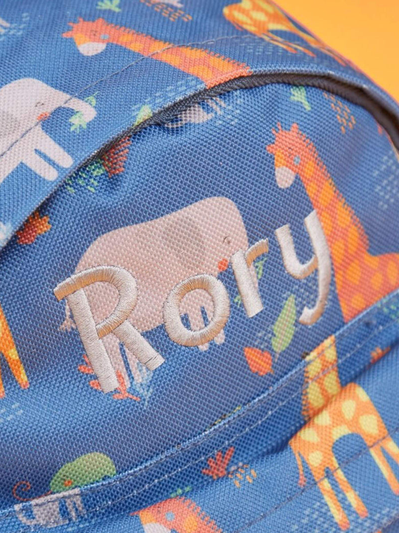 My 1st Years personalised safari print mini backpack, UK version