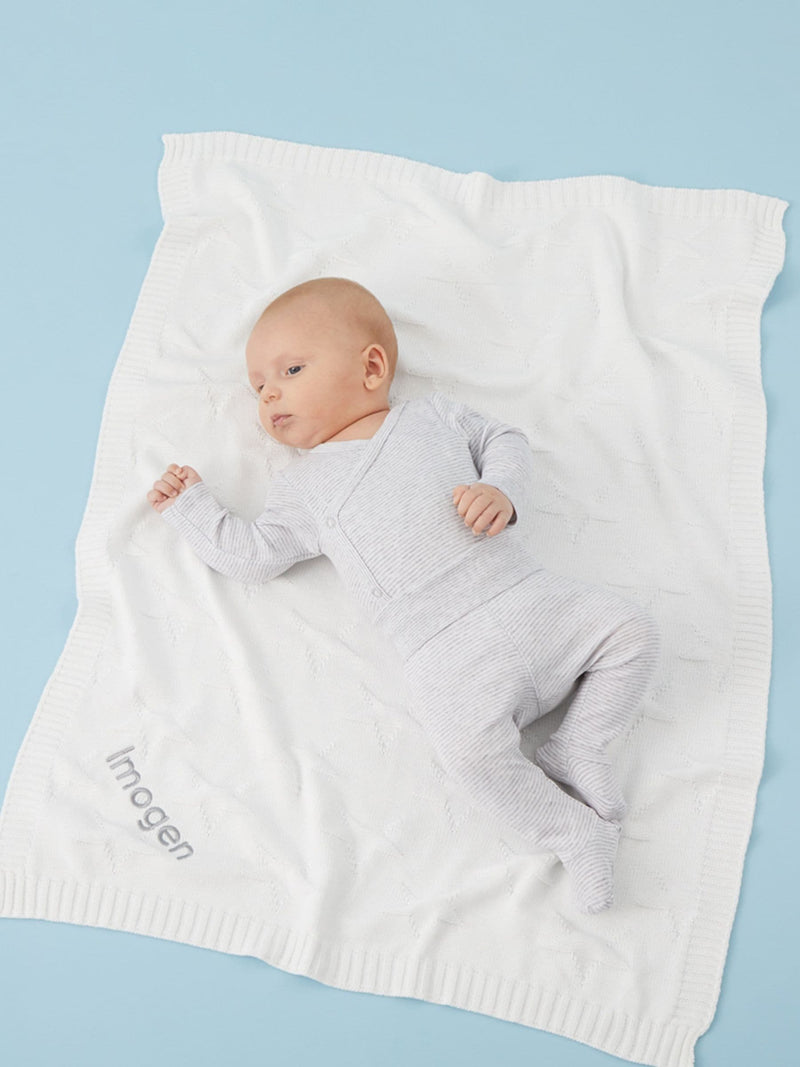 My 1st Years star jacquard blanket 100% cotton, UK version