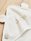 My 1st Years personalised small hooded towel, imported from the UK