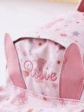 My 1st Years personalised bunny mini backpack pink - British product