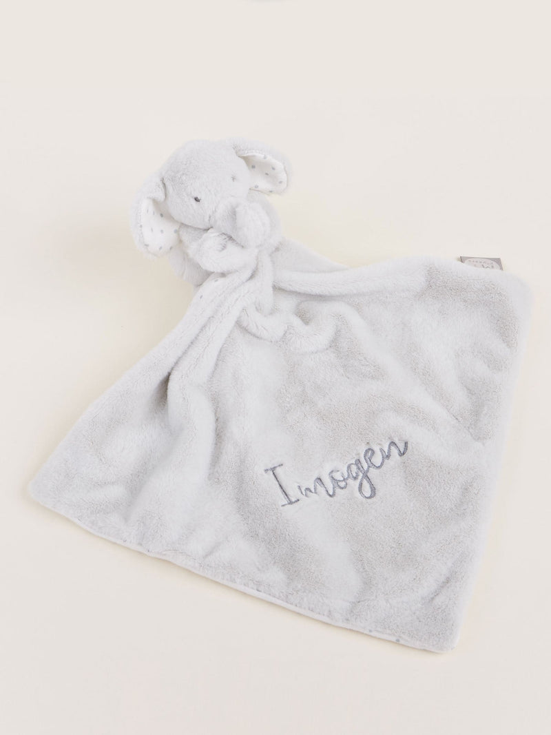 My 1st Years grey personalised elephant comforter, UK version