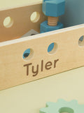 My 1st Years personalised wooden tool box toy - British product