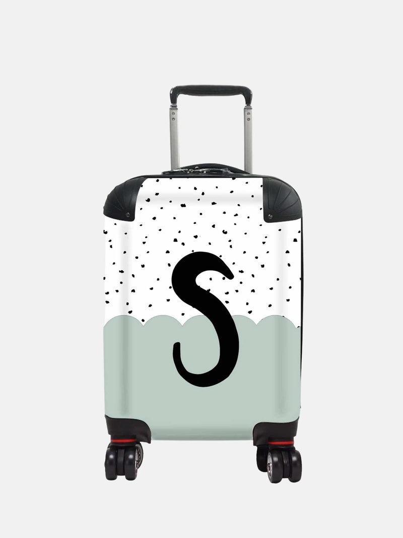 Koko Blossom personalised dotty initial suitcase (British brand)