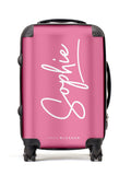 Koko Blossom personalised suitcase hot pink - British product