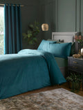 Laurence Llewelyn-Bowen teal Montrose velvet duvet cover set, UK version