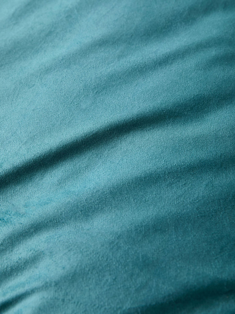 Laurence Llewelyn-Bowen teal Montrose velvet duvet cover set, UK version
