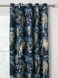 Dreams & Drapes Navy Wisteria eyelet curtains, UK version