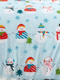 Fusion Blue Snowman Christmas duvet cover set - British product