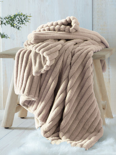 Next Appletree Morritz Faux Fur Throw 130 x 180 cm- Buy online at McGrocer