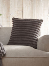 Next Appletree Charcoal Morritz Faux Fur Filled Cushion 43cm x 43cm- Buy online at McGrocer