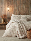 Fusion Geo Fleece and Sherpa Throw 180x130cm - British product