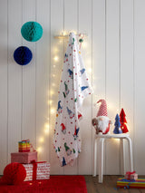 Next Fusion Red Christmas Festive Gonks Fleece Throw 150cm x 120cm- Buy online at McGrocer