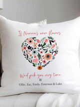 Next Koko Blossom 100% Cotton Personalised Floral Heart Mother's Day Cushion 45 x 45cm- Buy online at McGrocer