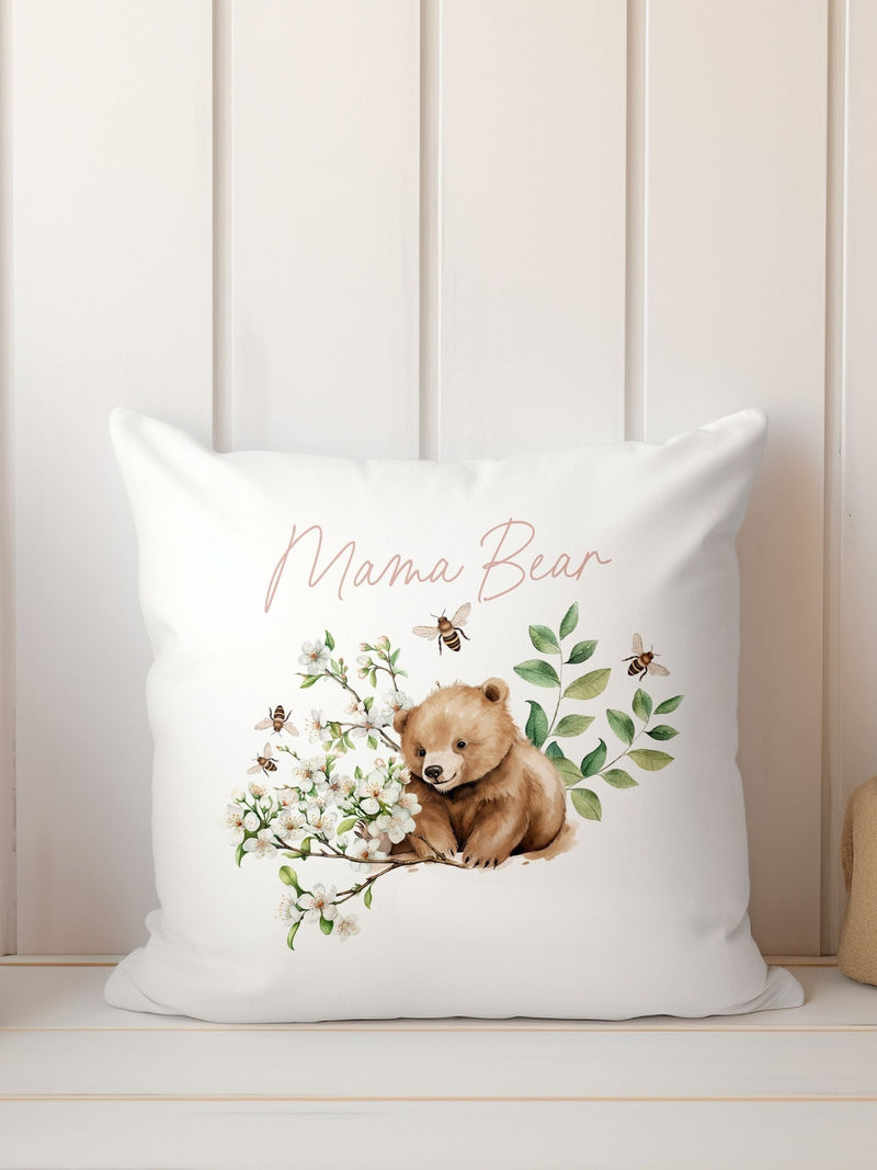 Koko Blossom personalised floral initial cushion 45x45cm - British product