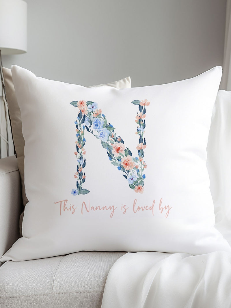 Koko Blossom personalised 100% cotton cushion 45x45cm - British product