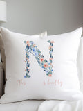 Koko Blossom personalised 100% cotton cushion 45x45cm - British product