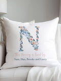 Koko Blossom personalised 100% cotton cushion 45x45cm - British product