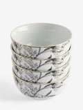 Lipsy white floral cereal bowls set of 4, UK version