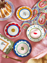 Eleanor Bowmer White Electric Coast Icon Cake Plates Set of 4