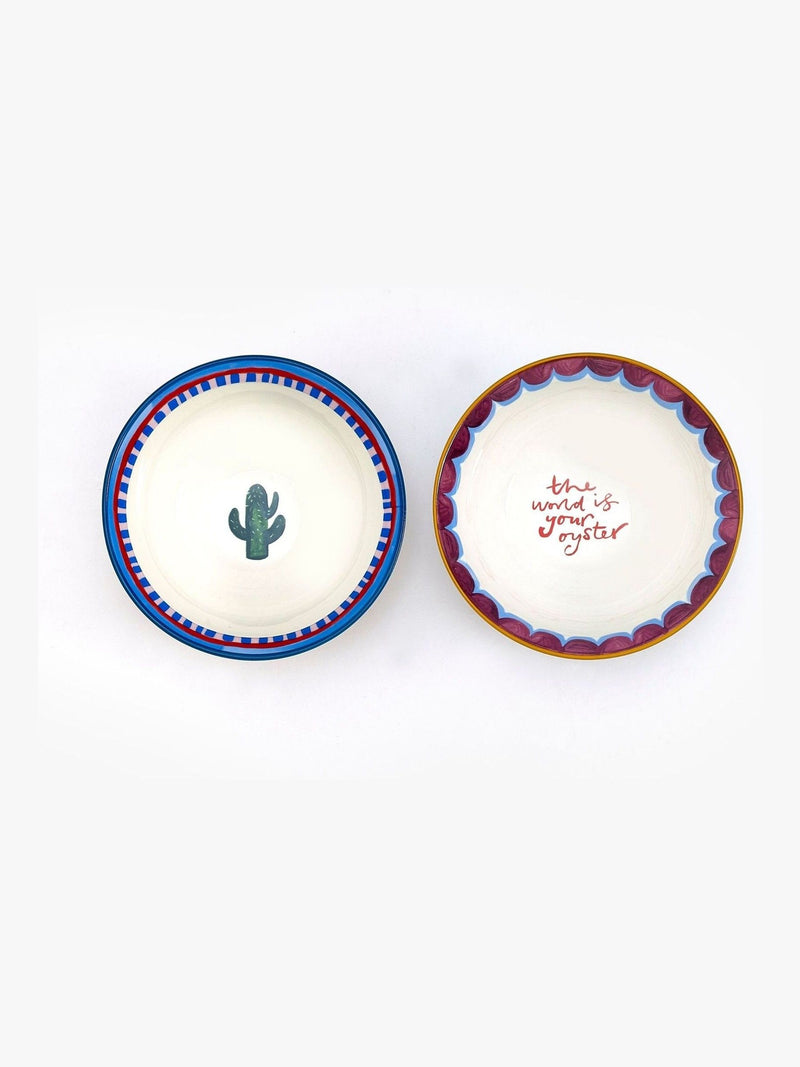 Eleanor Bowmer cactus oyster nibble bowls set of 2 - British product