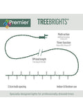 Premier Decorations warm white LED Christmas lights 18.7m (British brand)