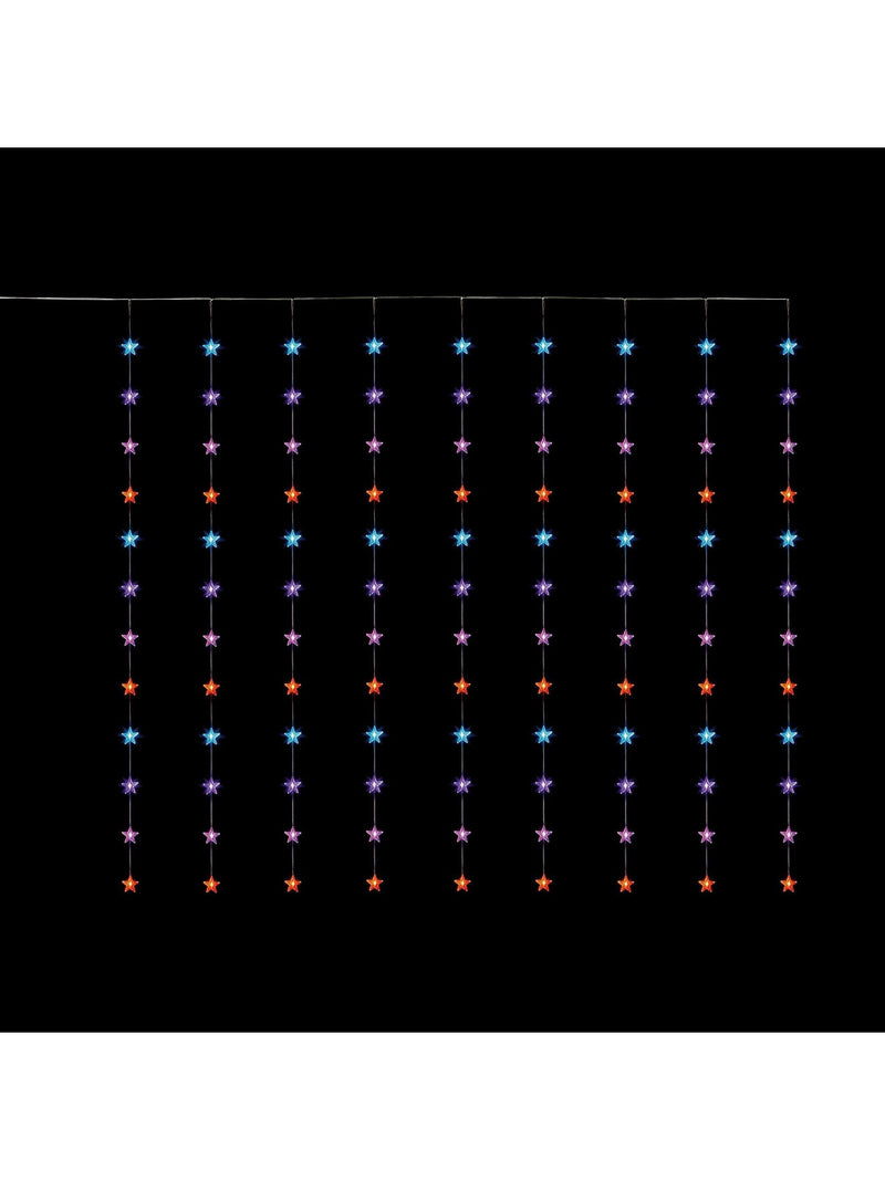 Premier Decorations Rainbow Star curtain lights 1.2m (British brand)