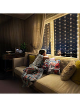 Next Premier Decorations Ltd White Stars Flexi Bright Warm LED Curtain Lights 120cm x 120cm- Buy online at McGrocer