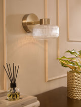 Next Brass Rechargeable Lexington 1 Light Wall Light- Buy online at McGrocer