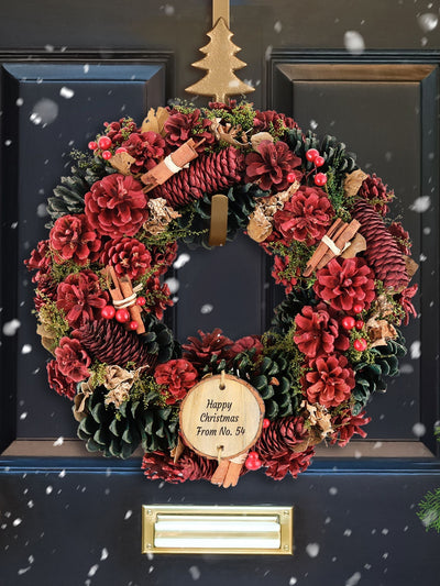 Dibor Personalisierbarer Weihnachtskranz Woodland 39cm