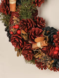 Dibor Personalised Christmas Wreath 39cm, imported from the UK